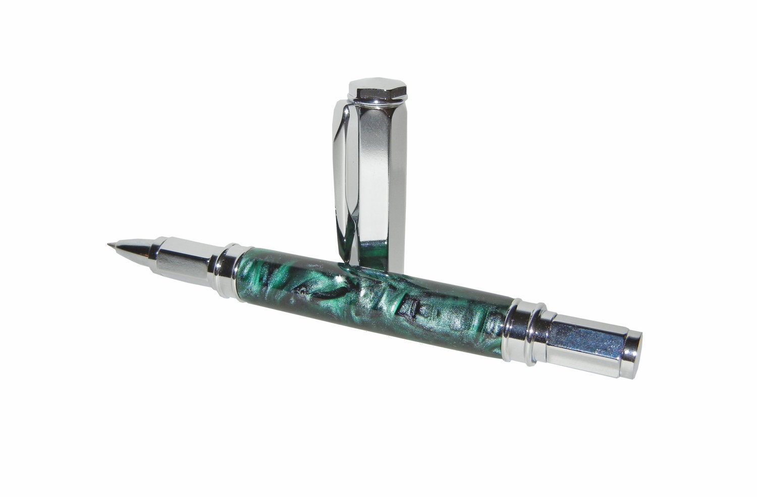 Vertex Magnetic Pen Emerald Mist Handmade Birthday Idea Green