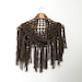 Fishnet Shawl Scarf -Ash