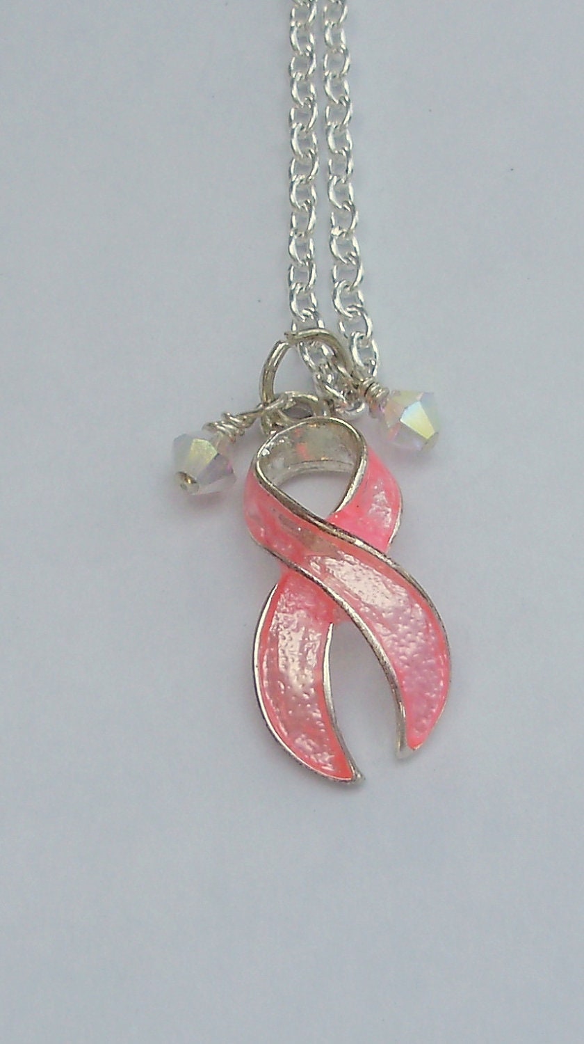 Necklace- Awareness  Necklace Pink Ribbon- Necklace-Cancer Awareness necklace-Designs BY KMGEMS