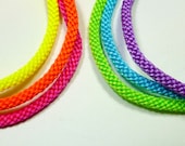 Custom Solid Color Fluorescent Kumihimo Bracelet