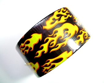 Flames Pattern - One Roll of Hot Rod Duck Tape