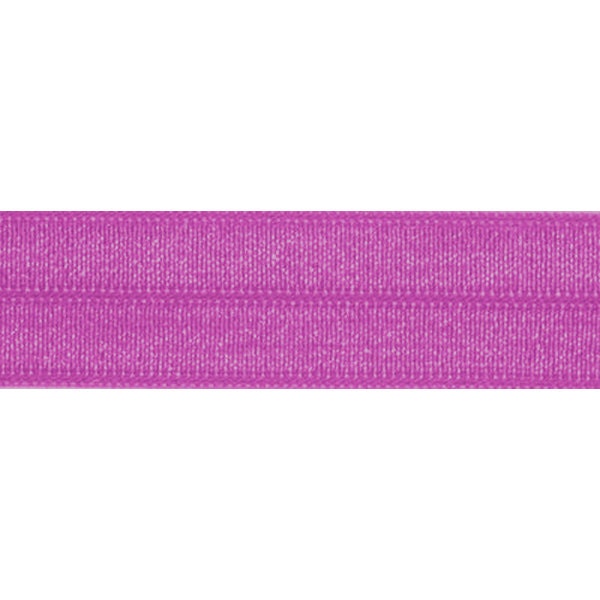 Garden Rose Pink Fold Over Elastic For Baby Headbands - 5 Yards of 5/8 Inch FOE