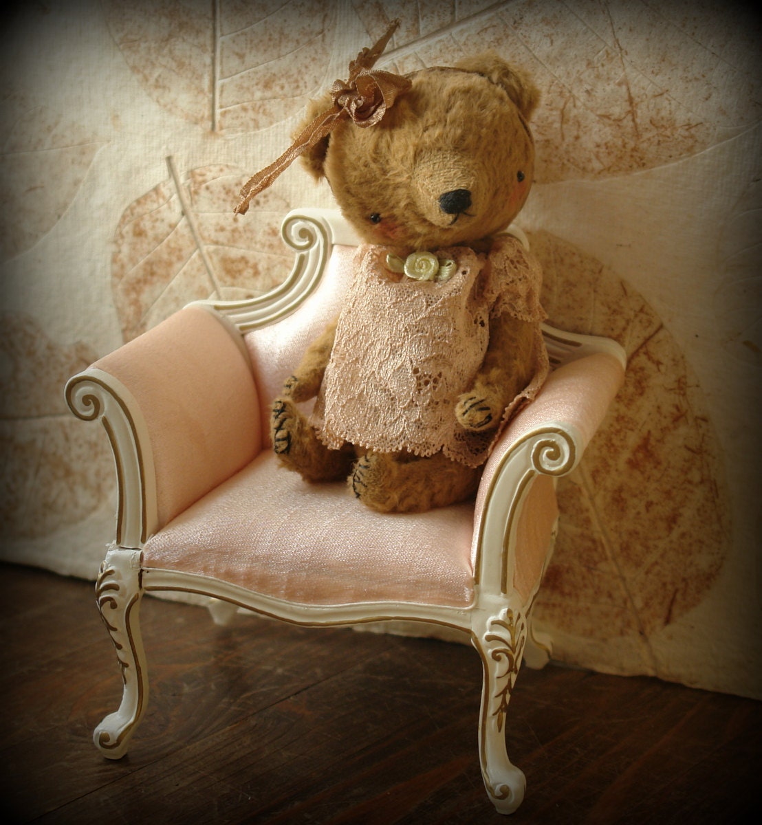 5,5 inch Artist Miniature Pocket Size Teddy Bear Sonya by Sasha Pokrass