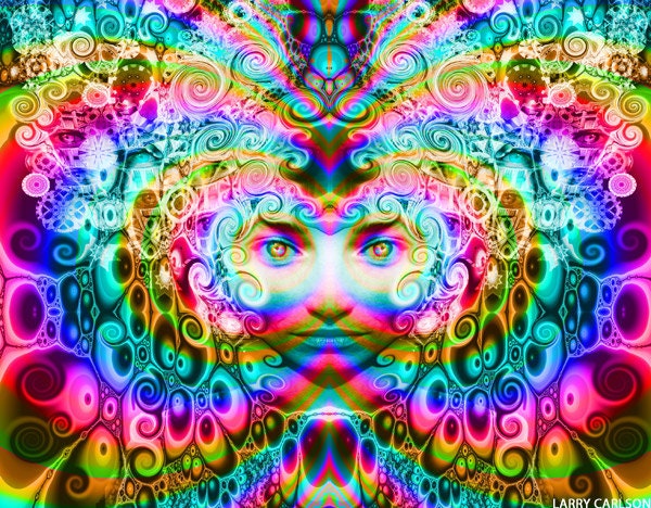 Awesome Energy...rainbow swirls, hidden pictures, trippy photo collage