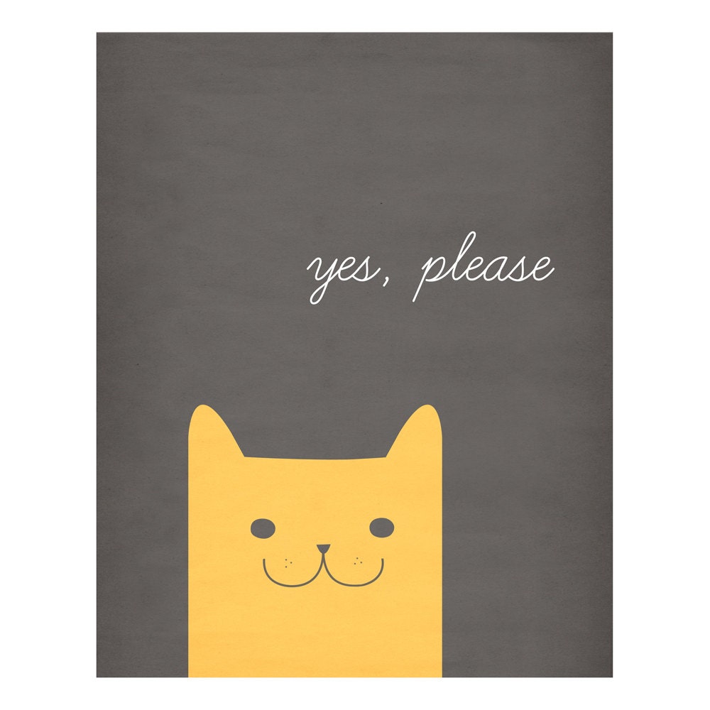 Yes, Please - 8 x 10 Print
