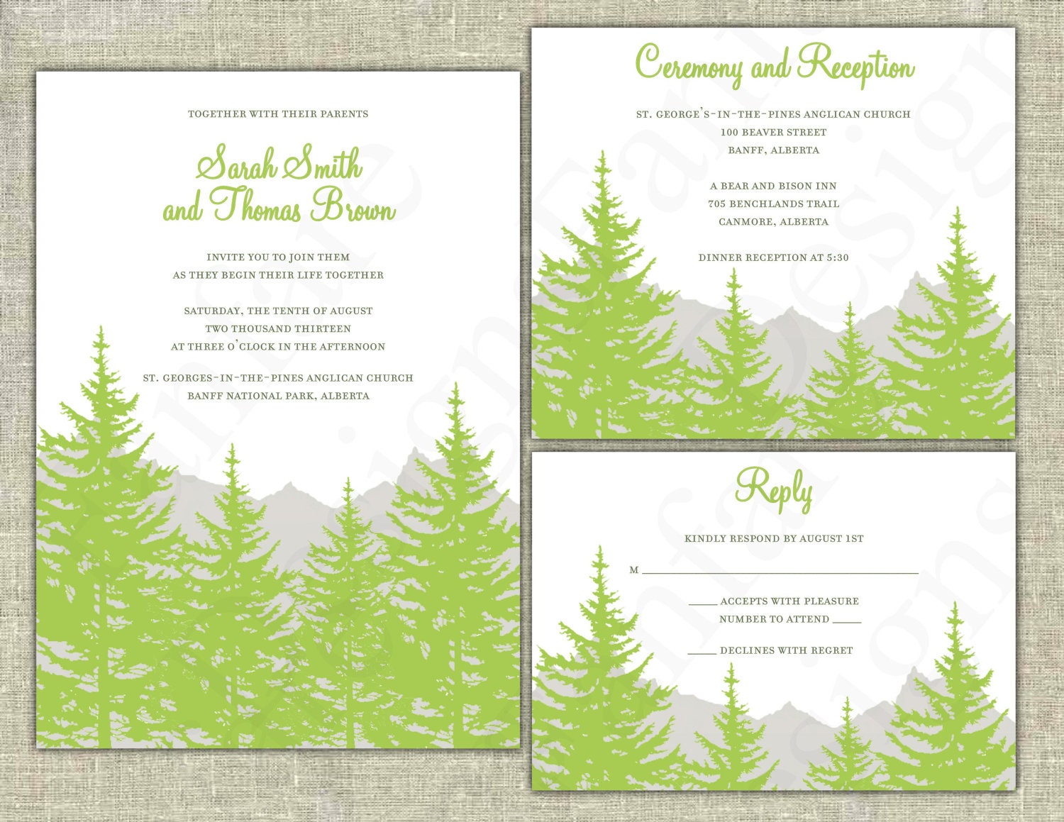 SALE 10% OFF - DIY Printable Laurianne Wedding Invitation Suite in Download Digital Files