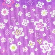 Lecien Fabrics, Sugar Flower 2012, Purple Floral, 1 yard