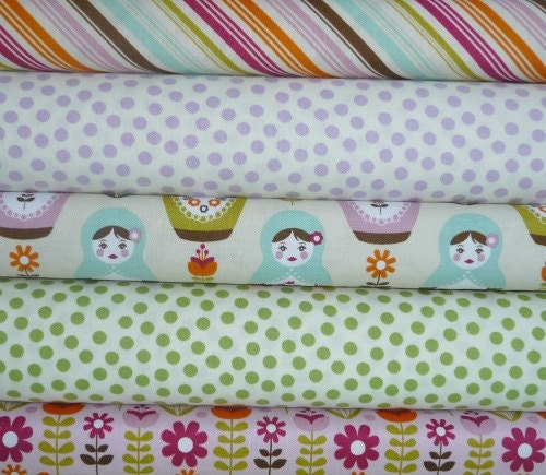 Riley Blake, Carly Griffiths, Little Matryoshka, Fat Quarter bundle