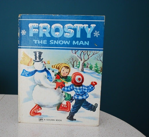 Vintage Frosty the Snow Man Big Golden Book - SweetShopVintage