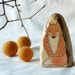 FOX Lady - waldorf - wood toy - cake topper - nature table decoration