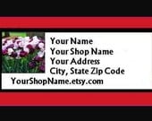 30 PERSONALIZED Return Address Labels. 1 Sheet of White 1-Inch Labels. Color Picture. 3614