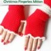 immediate download - Crochet Pattern - Christmas Fingerless Mitten - PDF