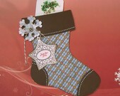 Stocking Shaped Gift Card Holder - JustRite CHARMING CHRISTMAS