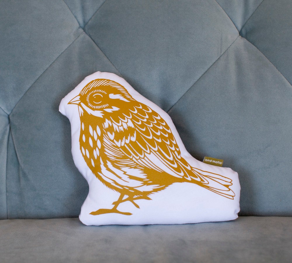 songbird . papercut plush . mustard