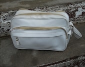 vintage 1960s WHITE LARGE CAMERA case