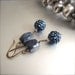 Blue Dangle Earrings Lapis Lazuli Gemstone Jewelry - Blue Bling Boho Great Gatsby Elegance