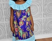 Ruffled Neck/Collar Pillowcase Dress
