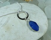 Cobalt, beach wedding necklace, sea glass necklace, sea glass jewelry, beach wedding, seaglass