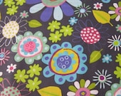 Fly Away Large  Blooms by Amy Schimler in Sunset 100% Cotton Fabric from Robert Kaufman - Fat Qtr - FabricFascination