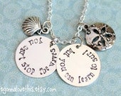 You Can't Stop The Waves, But You Can Learn to Surf Necklace