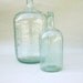 Vintage Aqua Glass Bottle / 1 Gallon Blue Green Bottle