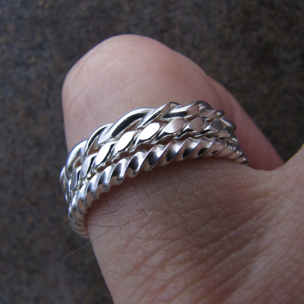 Stacking Rings Set of 3 mix and match