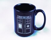 Doctor Who Mug Tardis Coffee Mug Blue Ceramic Tea Cup