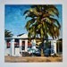Santa Barbara Oil Painting - 12x12 - Shoreline Beach Cafe