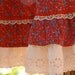 Gunne Sax Style Prairie Skirt... 1970s Calico Skirt... 100% Cotton... RASPBERRY PICKING SKIRT (25 Inch Waist)