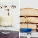Autumn Copper Navy And Burlap 2 Tier Cake Bunting Decoration