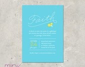 bridal shower invitation - "Flora"