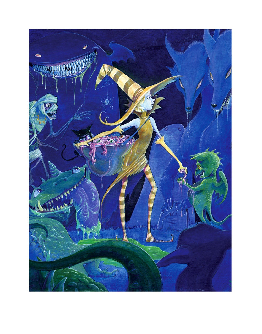 Sweet & Slimy Halloween : 11x14 Signed Open Edition Print