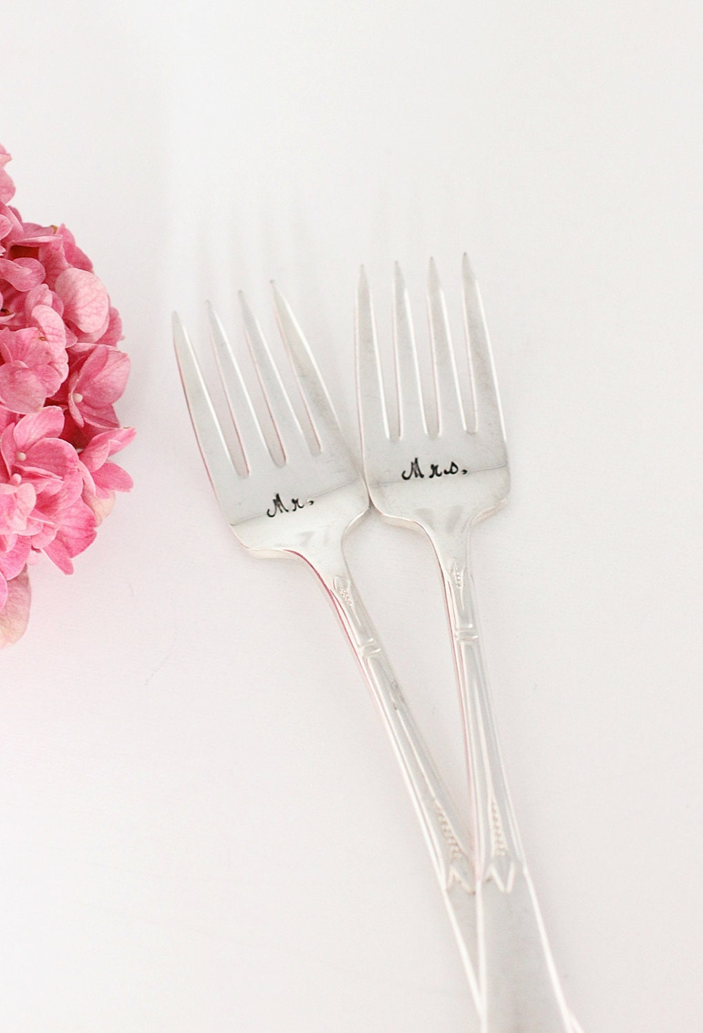 Mr. Mrs. Forks 1933 Inspiration Wedding Forks. Art Deco, Boho