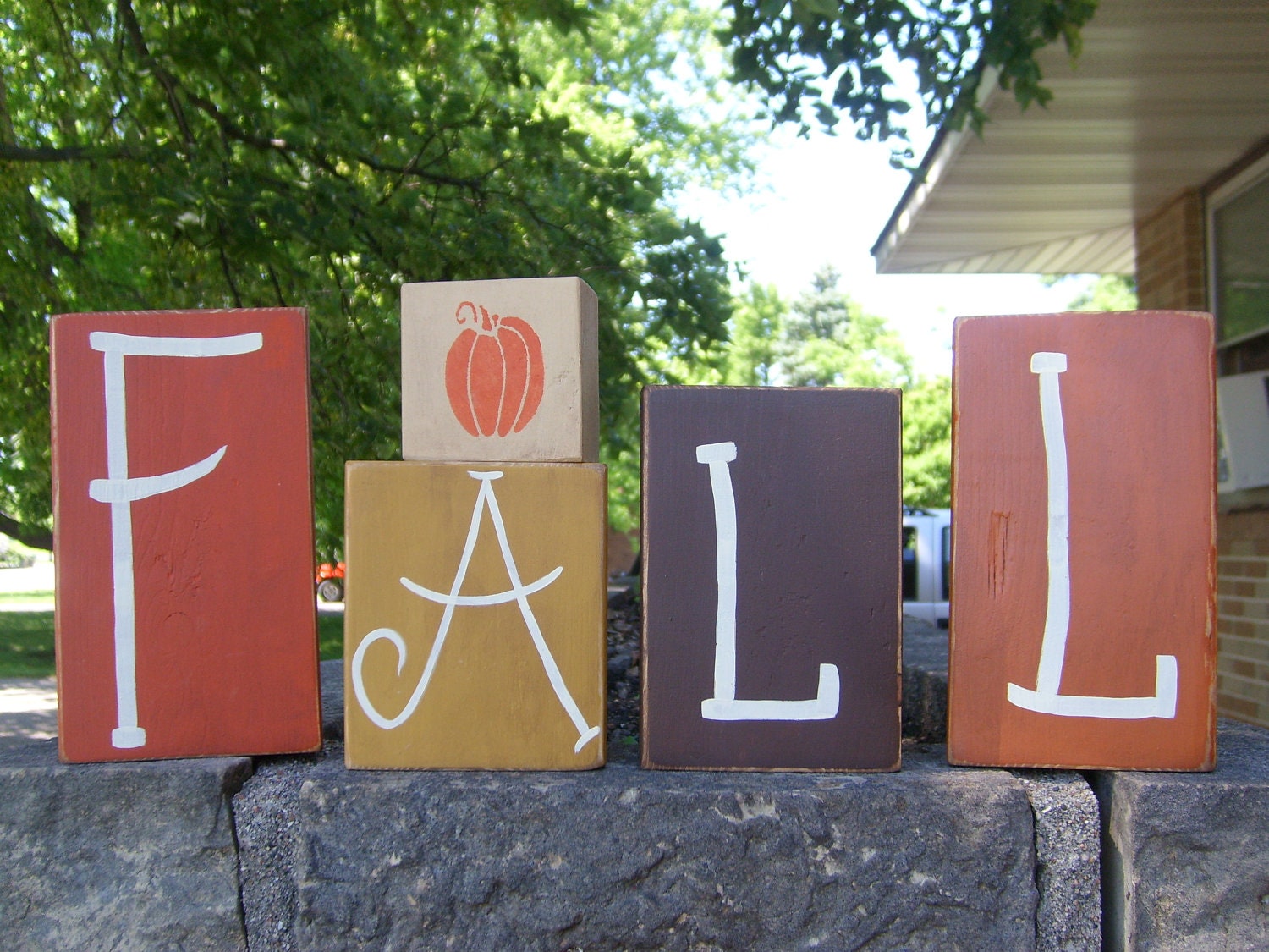 FALL Handpainted WooD BlOcKs, HaLLoWeeN, ThAnKsGiViNg, SheLf SiTTeR, DeCoRaTiOn, PriMiTiVe, HoMe DeCor, HoUsEwArEs