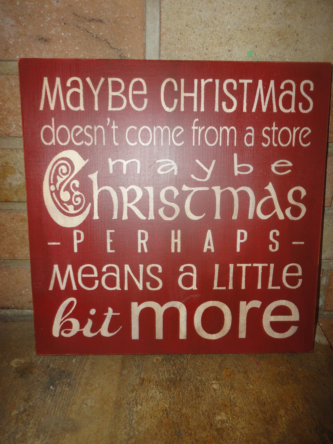 CHRISTMAS DeCoR, ThE GrINcH, HaNd PaiNtEd PriMiTiVe WooD SiGn, OrNaMeNt, HoMe DeCoR, TyPoGrApHy, HoUsEwArEs