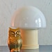 Milk Glass  Mushroom Lamp