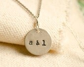 CARVED IN SILVER Personalized Necklace