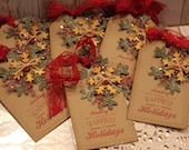 Christmas Gift Tags Set of 6 Handmade