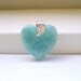 Turquoise Larimar Blue Heart Amazing piece Fall fashion