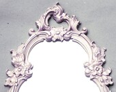 Pearl PINK Vintage SYROCO Mirror . . . Pretty is Pretty . . . Pearl Pink, White, Gold, Red, Black, Yellow