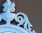 Shabby Chic with distressed white . . . Vintage SYROCO Mirror with palmettes, fruit urnes and more