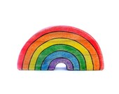 rainbow waldorf toy - wooden rainbow - eco friendly toy