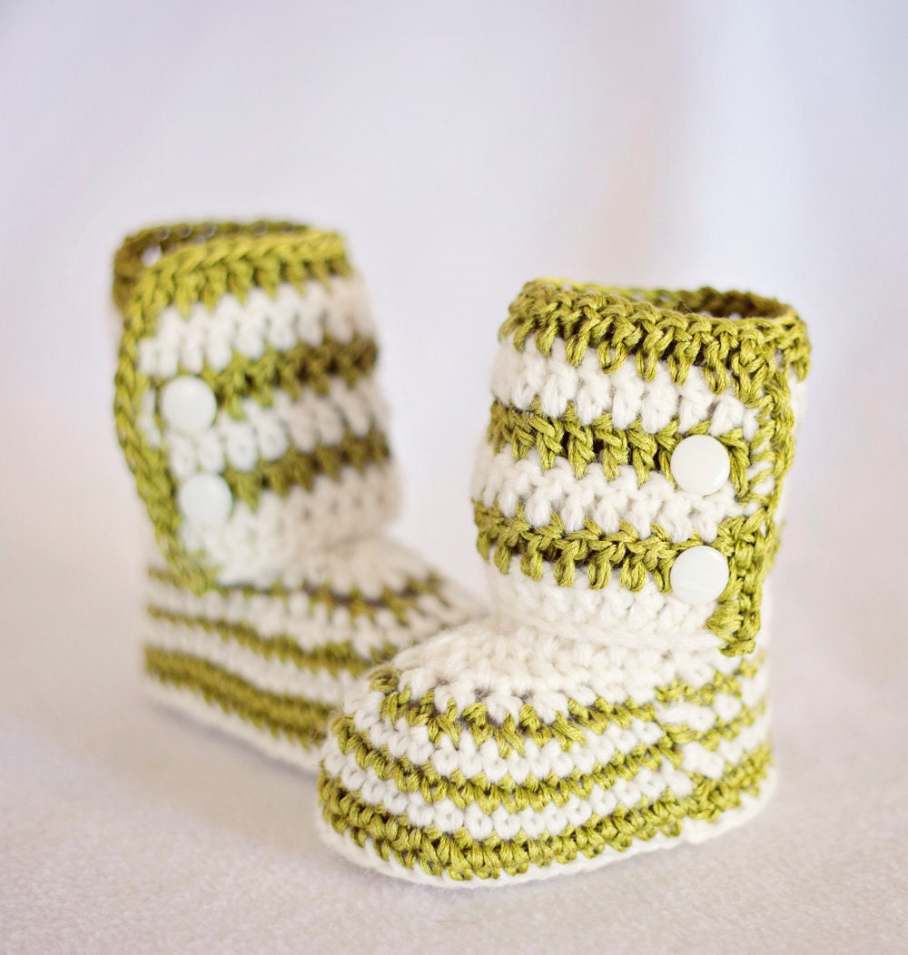 Crochet Baby Booties - Baby Ankle Boots ready to wear (0-6 months)