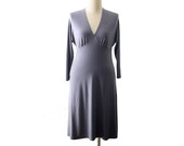 A-line dress. V-neck dress. Dolman sleeve dress. Plus size dress. Custom plus size dress.