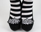 Alternative Bride Shoe Clips, Comic Blasts
