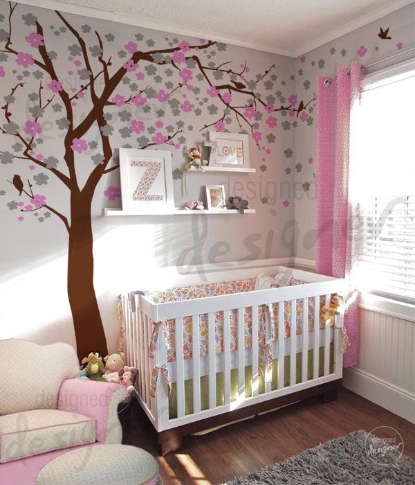 Wall Decal - blossom tree wall decal nursery wall decall wall sticker