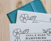 Custom Rubber Stamp - Eco Mount Address Stamp - Flower Bloom