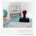 Custom Address Stamp - Eco Mount Rubber Stamp -Wedding Stamp - Rustic Two Birds in Love