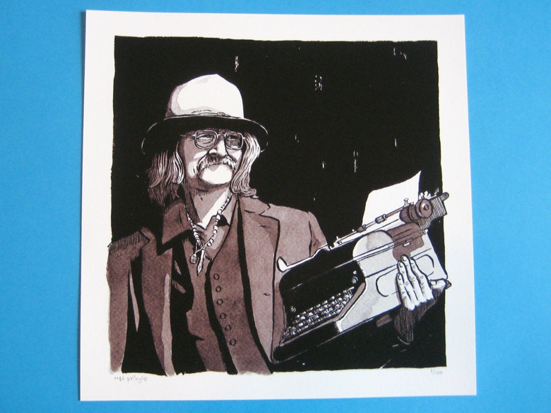 Richard Brautigan limited edition giclée print