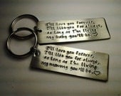 Custom Hand Stamped Keychains - SET OF 2 - Do not need to be the same